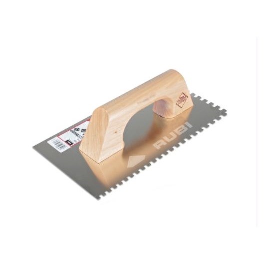 RUBI Steel Notched Trowel 28 cm 6×6 mm
